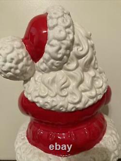 Vintage Retro Atlantic Mold Ceramic Winking Santa Claus Figure 19 Large