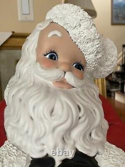 Vintage Retro Ceramic Santa Claus Figure Large 22 x 12