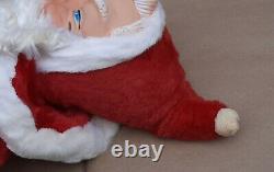 Vintage Retro MY TOY Rubber Face Santa Claus Plush Doll Figure Large Jumbo