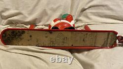 Vintage Royal Electric Santa Claus Lighted Electric 2-Candle Christmas Cat# 725