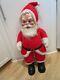 Vintage Rushton Company Santa Claus Rubber Face Stands 40tall 1950's-60's