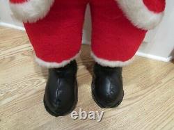 Vintage Rushton Company Santa Claus Rubber Face Stands 40Tall 1950's-60's