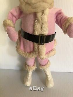 Vintage Rushton Pink Santa Claus