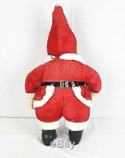 Vintage Rushton Santa Claus Christmas Plush Rubber Face Doll 24 50s 60s