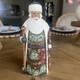 Vintage Russian Santa Claus Linden Wood Hand Carved & Painted Figure Signed