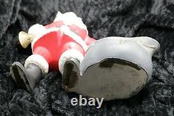 Vintage SANTA CLAUS with TOY BAG Atlantic Mold GREAT EXPRESSION Christmas Decor