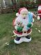 Vintage Santa Claus & Bear Blow Mold Christmas Holiday Lawn Figure 40 Lighted