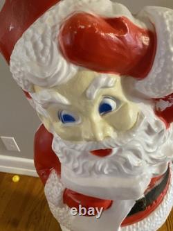 Vintage Santa Claus Blow Mold 43 Christmas Lighted