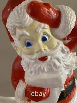 Vintage Santa Claus Blow Mold 43 Christmas Lighted