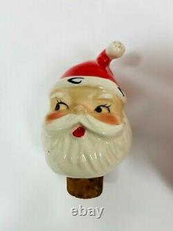 Vintage Santa Claus Brandy Set 1893 Detachable Head 6 Mugs Holidays Christmas