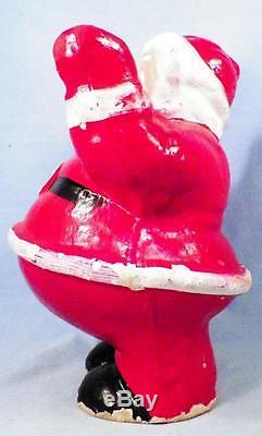 Vintage Santa Claus Candy Container Christmas Decoration Pressed Cardboard #2