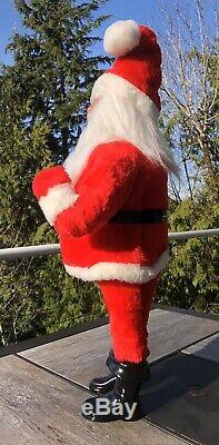 Vintage Santa Claus Christmas Store Display Advertising Doll Standing