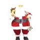 Vintage Santa Claus Doll 24.5 Tall Red & White With Gold Accents St. Nicholas
