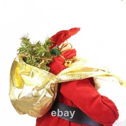 Vintage Santa Claus Doll 24.5 Tall Red & White with Gold Accents St. Nicholas