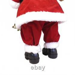 Vintage Santa Claus Doll 24.5 Tall Red & White with Gold Accents St. Nicholas