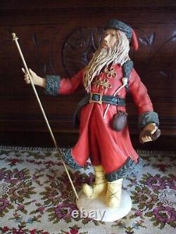 Vintage Santa Claus Figure Duncan Royale Victorian Large Size Signed History of