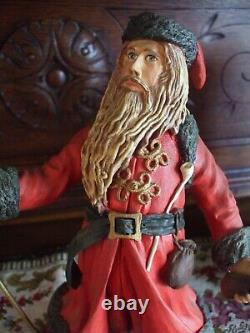 Vintage Santa Claus Figure Duncan Royale Victorian Large Size Signed History of