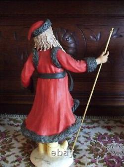 Vintage Santa Claus Figure Duncan Royale Victorian Large Size Signed History of