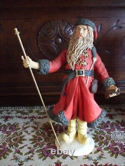 Vintage Santa Claus Figure Duncan Royale Victorian Large Size Signed History of