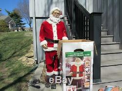 Vintage Santa Claus Gemmy 5' Animated Singing Dancing Life Size Christmas Tested