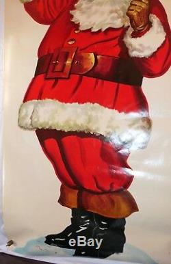 Vintage Santa Claus Merry Christmas Large Poster