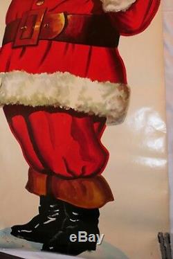 Vintage Santa Claus Merry Christmas Large Poster