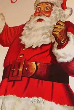 Vintage Santa Claus Merry Christmas Large Poster