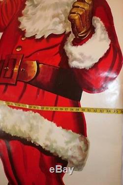 Vintage Santa Claus Merry Christmas Large Poster