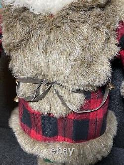 Vintage Santa Claus Native Alaskan Christmas Santa Faux Fur Figure 34