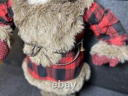 Vintage Santa Claus Native Alaskan Christmas Santa Faux Fur Figure 34