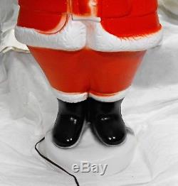 Vintage Santa Claus blow mold Empire LARGE 33 inches in ORIG box NEW OLD STOCK