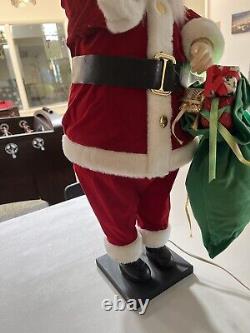 Vintage Santa Clause Animated 27 Figure Christmas Holiday Decoration TESTED