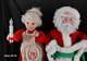 Vintage Santa Clause Mrs. Clause Illuminated And Animated 24 Tall Figures