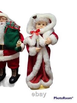 Vintage Santa claus An Mrs Claus 24 Moving Figures