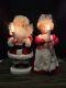 Vintage Santa's Best Mr & Mrs Santa Claus Lighted Animated Motion Figures 20