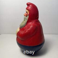 Vintage Schoenhut Santa Rolly Dolly Roly Poly Small Santa Claus 4