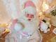 Vintage So Sweet Cotton Candy Pink Harold Gale Christmas Santa Claus 15 Doll