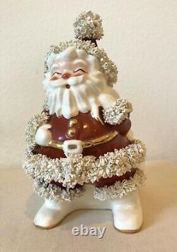 Vintage Spaghetti Santa Claus Japan NAPCO Original Signed By Robyn Planter 40's