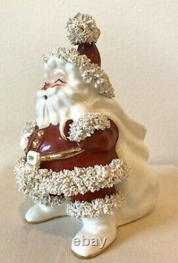 Vintage Spaghetti Santa Claus Japan NAPCO Original Signed By Robyn Planter 40's