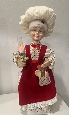 Vintage TELCO MOTIONETTES OF CHRISTMAS Mrs. Claus 1993 Animated Figure 24 EUC