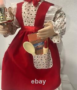 Vintage TELCO MOTIONETTES OF CHRISTMAS Mrs. Claus 1993 Animated Figure 24 EUC