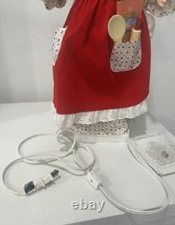 Vintage TELCO MOTIONETTES OF CHRISTMAS Mrs. Claus 1993 Animated Figure 24 EUC