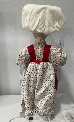 Vintage TELCO MOTIONETTES OF CHRISTMAS Mrs. Claus 1993 Animated Figure 24 EUC