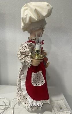 Vintage TELCO MOTIONETTES OF CHRISTMAS Mrs. Claus 1993 Animated Figure 24 EUC