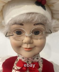Vintage TELCO MOTIONETTES OF CHRISTMAS Mrs. Claus 1993 Animated Figure 24 EUC