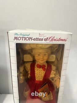 Vintage TELCO MOTIONETTES OF CHRISTMAS Mrs. Claus 1993 Animated Figure 24 EUC
