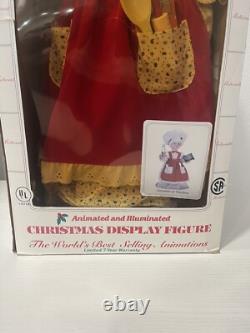 Vintage TELCO MOTIONETTES OF CHRISTMAS Mrs. Claus 1993 Animated Figure 24 EUC