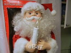 Vintage Telco 24 Animated Illuminated Motionette Electric Christmas Santa Claus