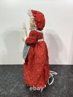 Vintage Telco Motion-ette Mrs. Santa Claus Animated Figure 19 Candle Christmas