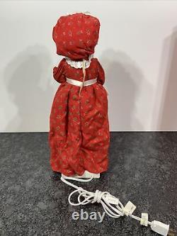 Vintage Telco Motion-ette Mrs. Santa Claus Animated Figure 19 Candle Christmas